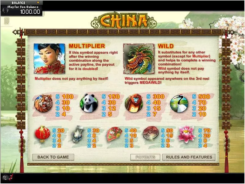 China MegaWild Free Casino Slot  with, delFree Spins