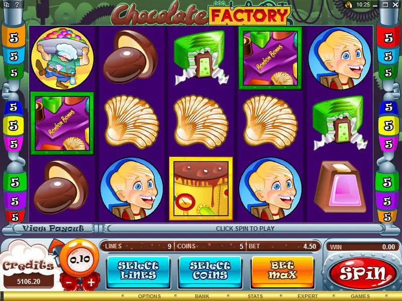 Chocolate Factory Free Casino Slot  with, delSecond Screen Game