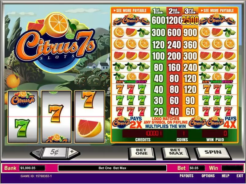 Citrus 7s Free Casino Slot 