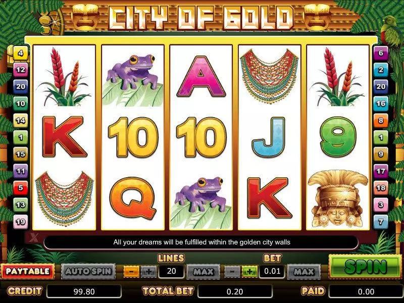 City of Gold Free Casino Slot  with, delFree Spins