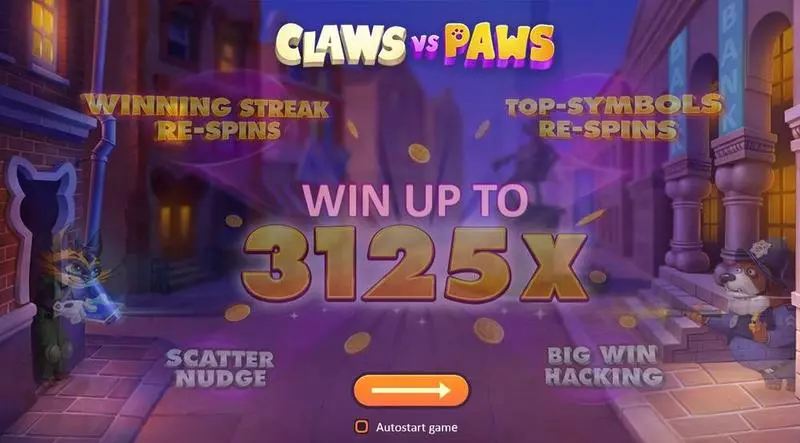 Claws vs Paws Free Casino Slot  with, delBonus Meters
