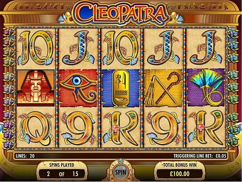 Cleopatra Free Casino Slot  with, delFree Spins