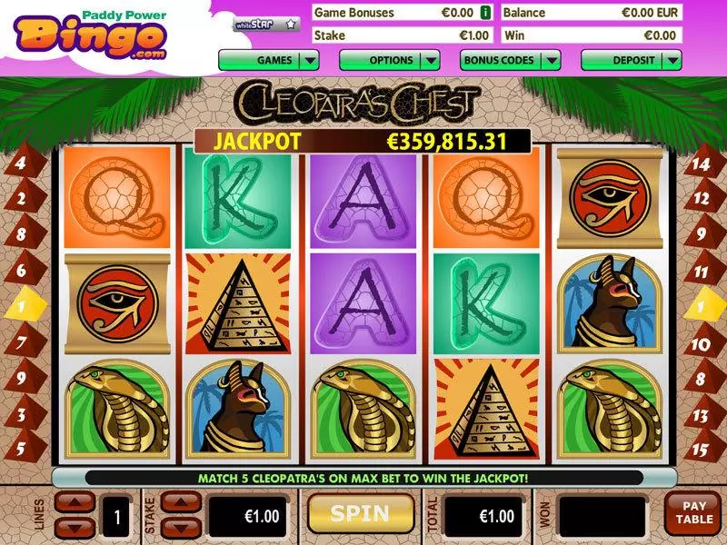 Cleopatras Chest Free Casino Slot 