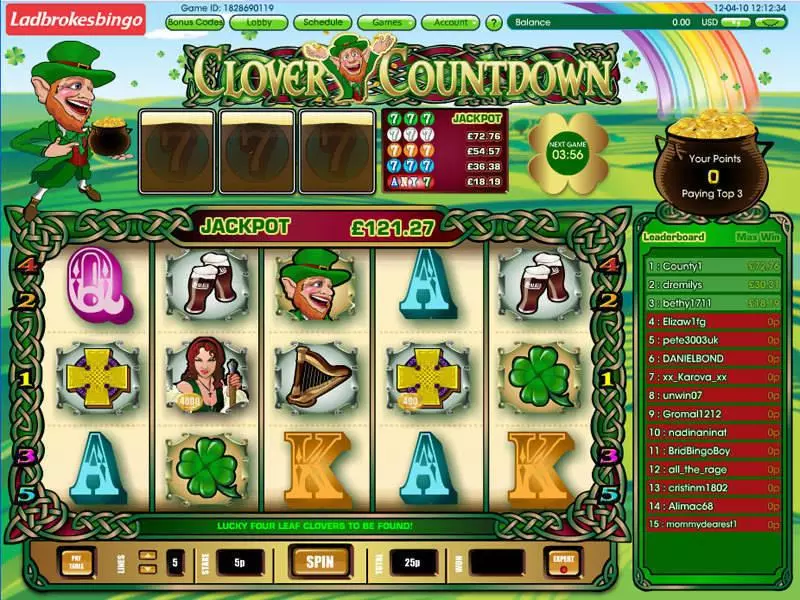 Clover Countdown Mini Free Casino Slot  with, delFree Spins
