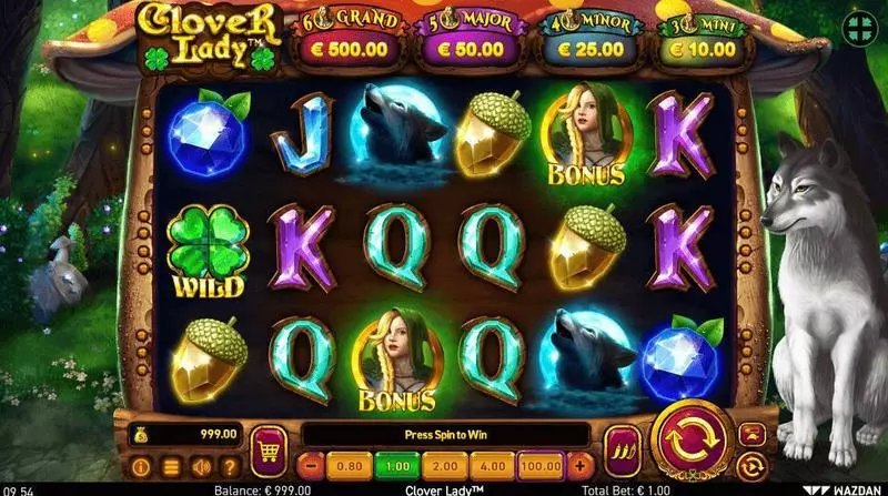 Clover Lady Free Casino Slot  with, delRe-Spin