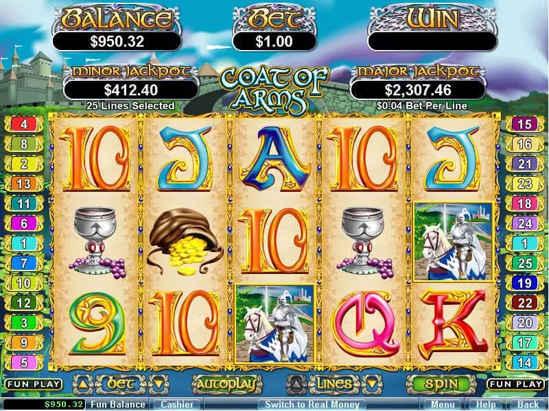 Coat of Arms Free Casino Slot  with, delFree Spins