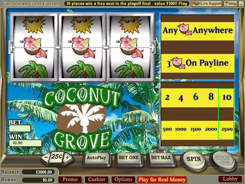 Coconut Grove Free Casino Slot 
