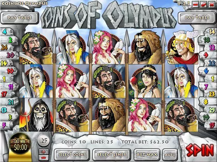 Coins of Olympus Free Casino Slot  with, delFree Spins