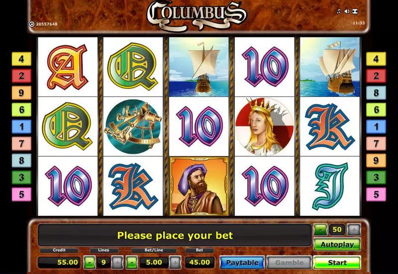 Columbus Free Casino Slot  with, delFree Spins