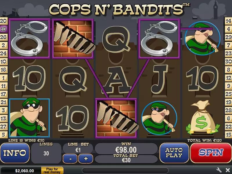 Cops n' Bandits Free Casino Slot  with, delFree Spins