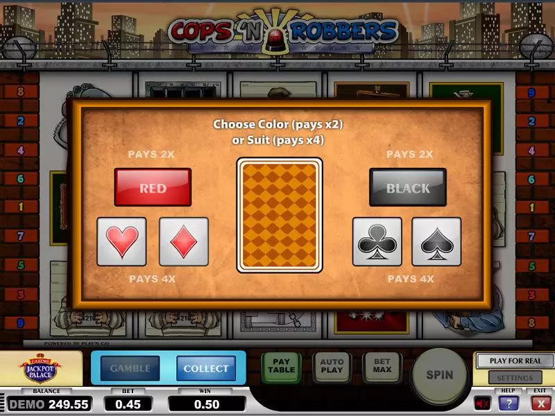 Cops n Robbers Free Casino Slot  with, delSecond Screen Game