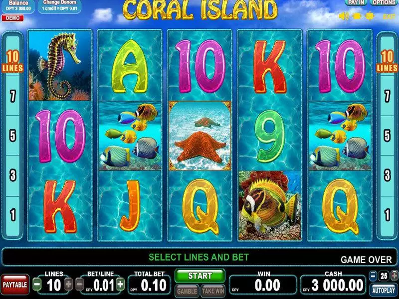 Coral Island Free Casino Slot  with, delFree Spins
