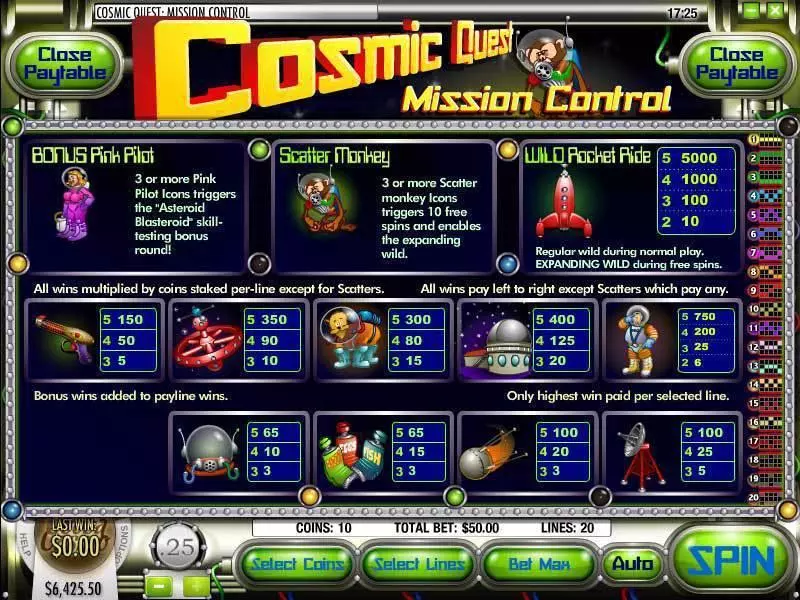 Cosmic Quest Episode One Free Casino Slot  with, delFree Spins