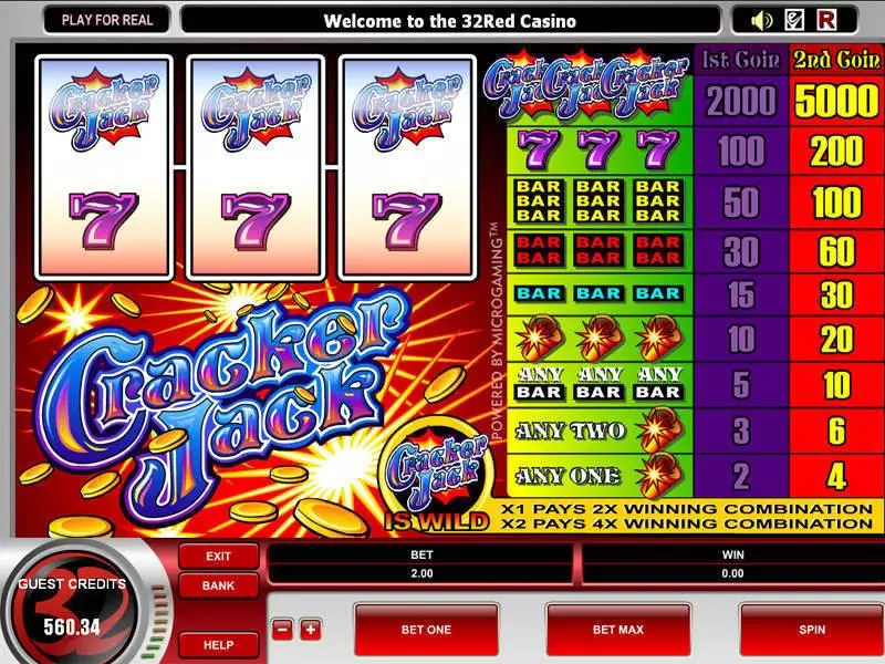 Cracker Jack Free Casino Slot 