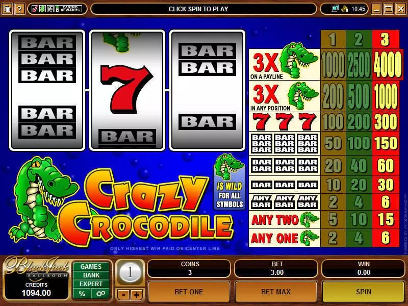 Crazy Crocodile Free Casino Slot 