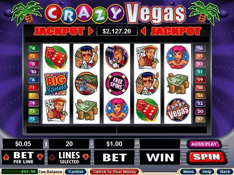 Crazy Vegas Free Casino Slot  with, delFree Spins
