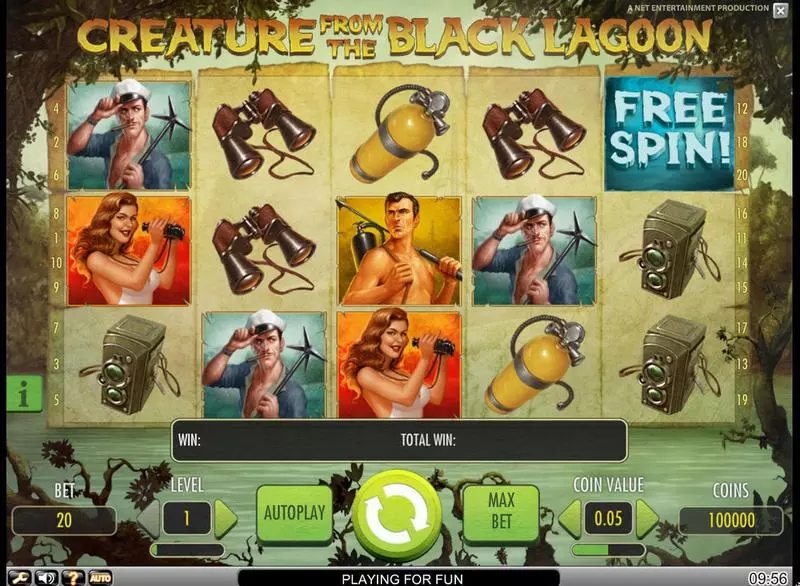 Creature from the Black Lagoon Free Casino Slot  with, delFree Spins
