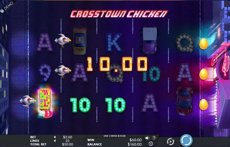 Crosstown Chicken Free Casino Slot  with, delSecond Screen Game