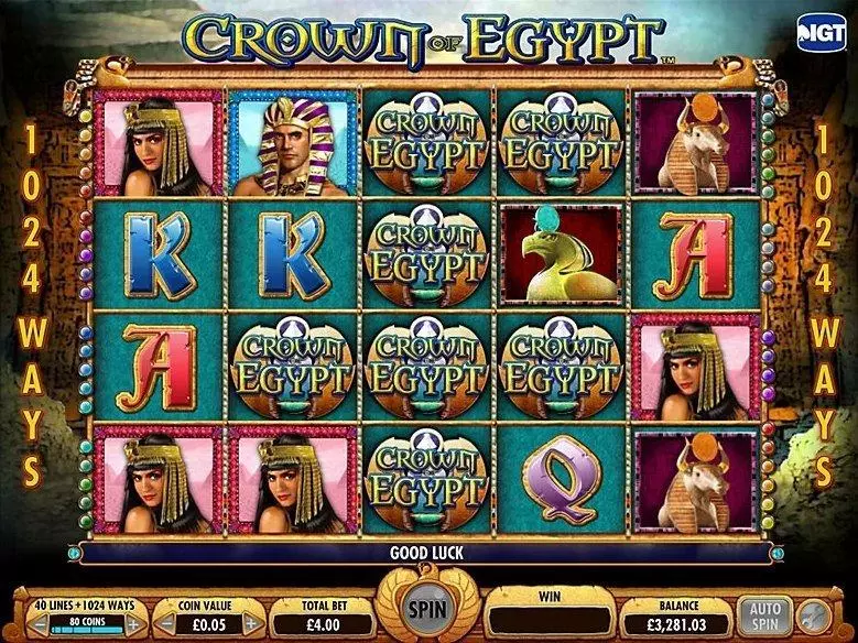 Crown of Egypt Free Casino Slot 