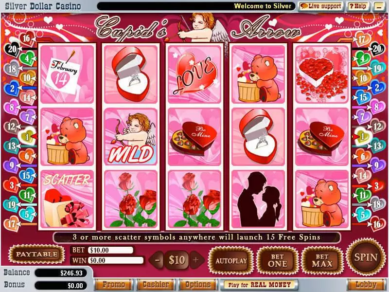 Cupid's Arrow Free Casino Slot  with, delFree Spins