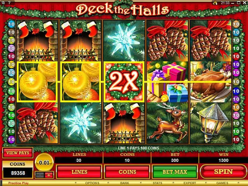 Deck the Halls Free Casino Slot  with, delFree Spins