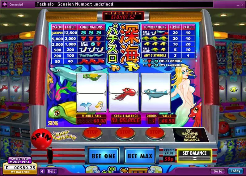 Deep Ocean Pachislo Free Casino Slot 