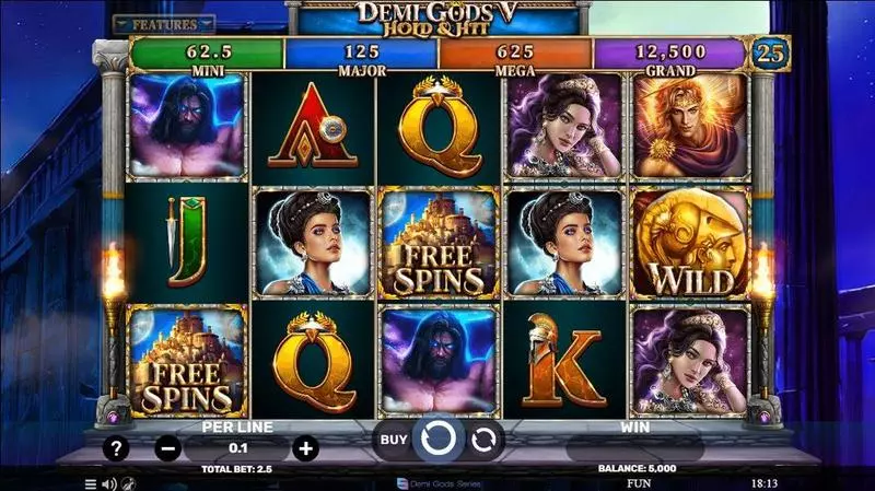 Demi Gods V – Hold and Hit Free Casino Slot  with, delHold and Hit