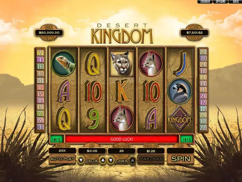 Desert Kingdom Free Casino Slot  with, delSecond Screen Game