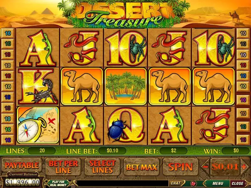 Desert Treasure Free Casino Slot  with, delFree Spins