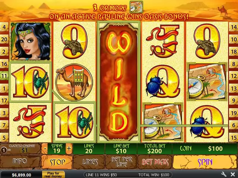 Desert Treasure II Free Casino Slot  with, delFree Spins