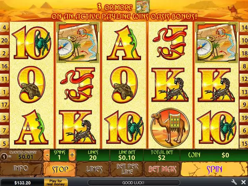 Desert Treasure II Free Casino Slot  with, delFree Spins