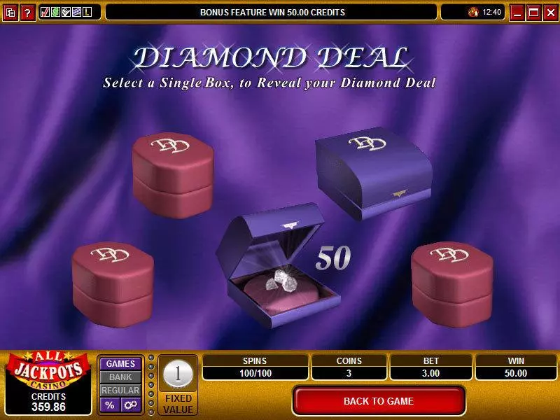 Diamond Deal Free Casino Slot  with, delSecond Screen Game