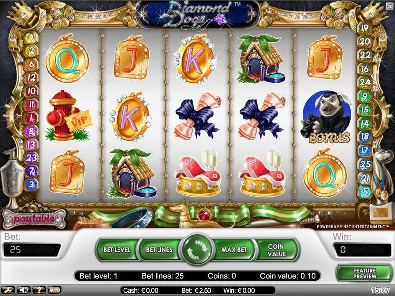 Diamond Dogs Free Casino Slot  with, delFree Spins