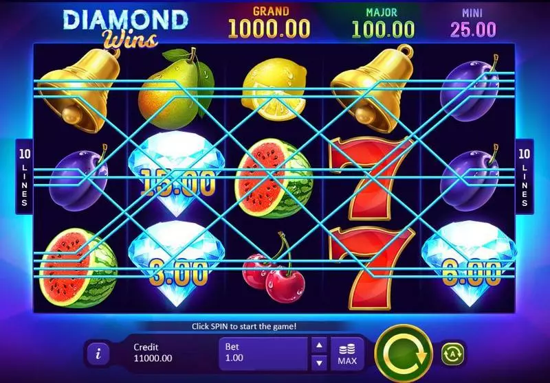 Diamond Wins: Hold&Win Free Casino Slot 
