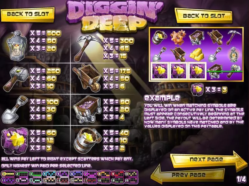 Diggin Deep Free Casino Slot  with, delFree Spins