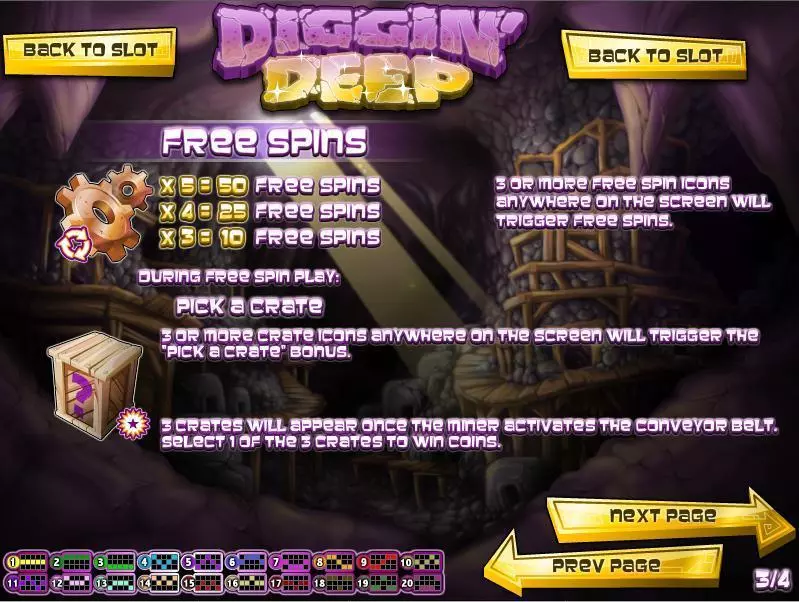 Diggin Deep Free Casino Slot  with, delFree Spins