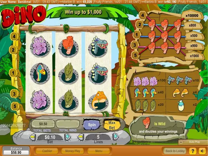 Dino Free Casino Slot 
