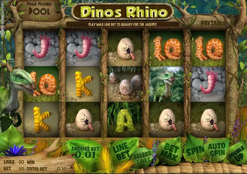 Dino's Rhino Free Casino Slot  with, delFree Spins