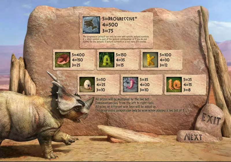 Dino's Rhino Free Casino Slot  with, delFree Spins