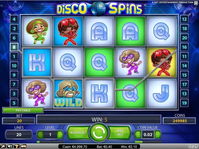 Disco Spins Free Casino Slot  with, delFree Spins