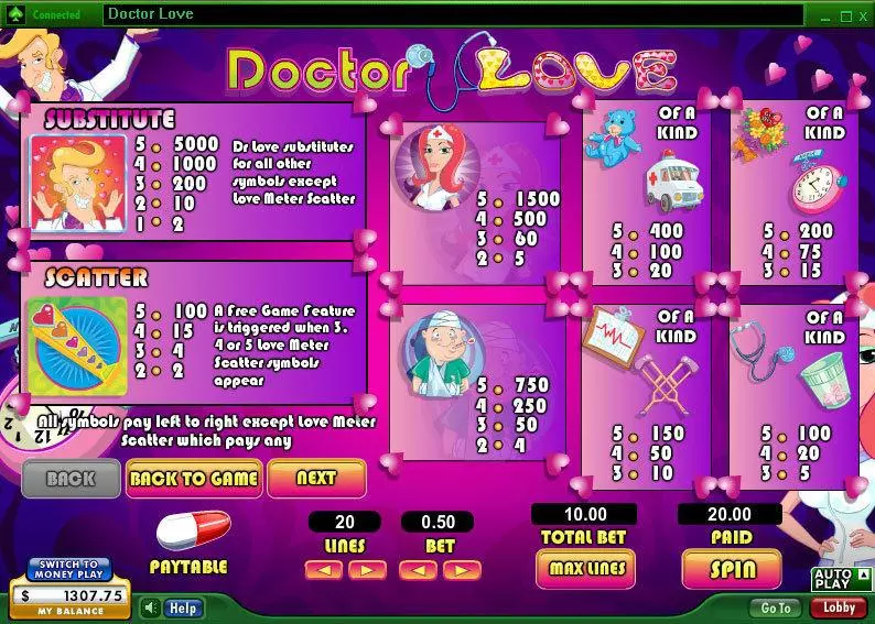 Doctor Love Free Casino Slot  with, delFree Spins