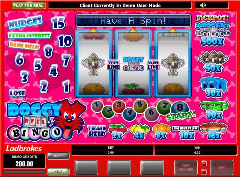 Doggy Reel Bingo Free Casino Slot  with, delSecond Screen Game
