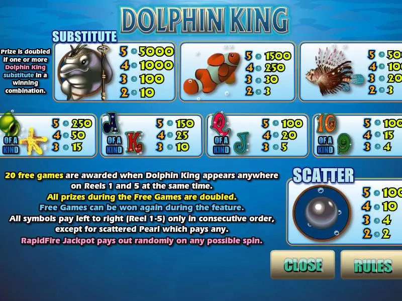 Dolphin King Free Casino Slot  with, delFree Spins