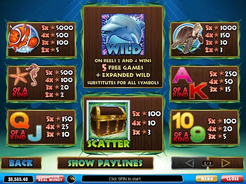 Dolphin Reef Free Casino Slot  with, delFree Spins