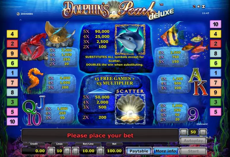 Dolphin's Pearl - Deluxe Free Casino Slot  with, delFree Spins