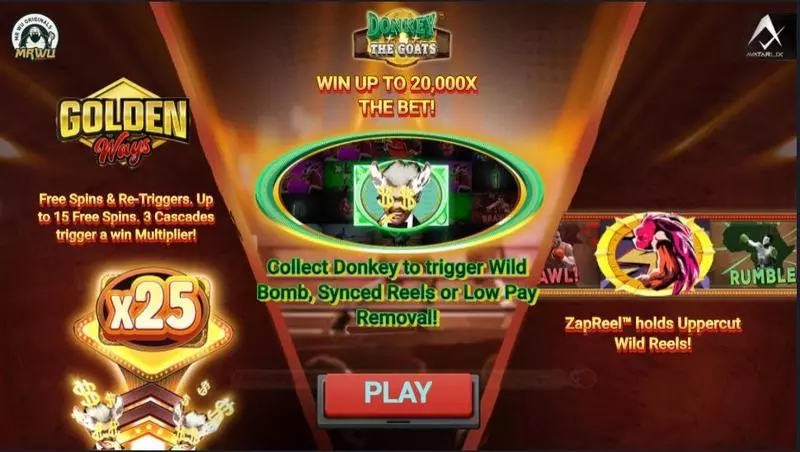 DonKey & the GOATs Free Casino Slot  with, delRe-Spin