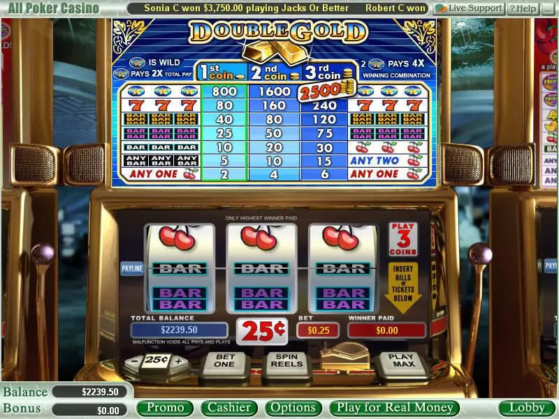 Double Gold Free Casino Slot 