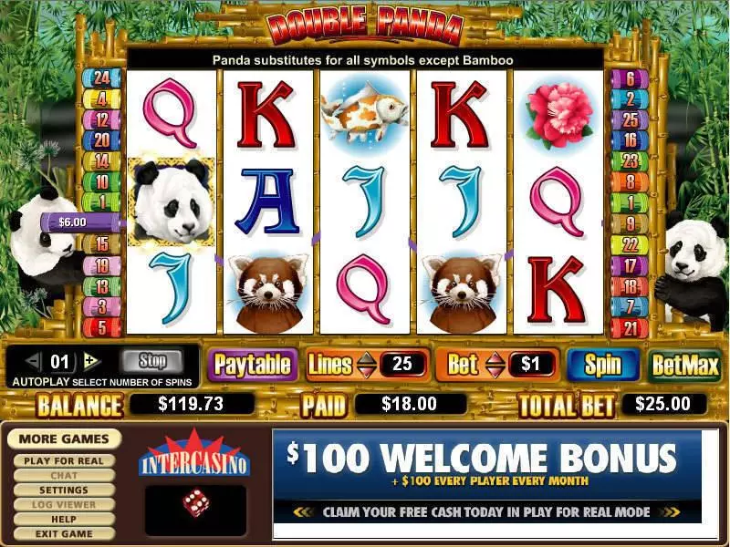 Double Panda Free Casino Slot  with, delFree Spins