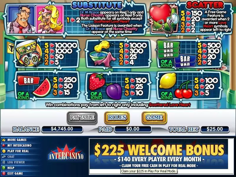 Dr M Brace Free Casino Slot  with, delFree Spins