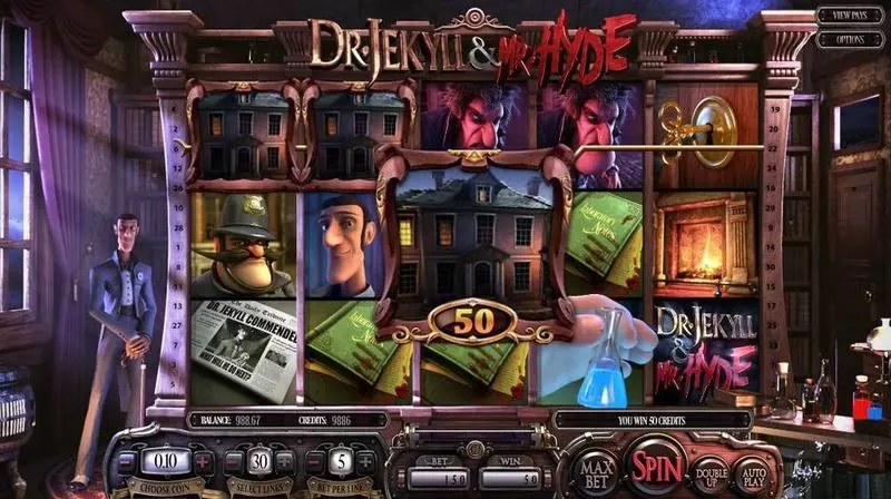 Dr. Jekyll & Mr.Hyde Free Casino Slot  with, delSecond Screen Game